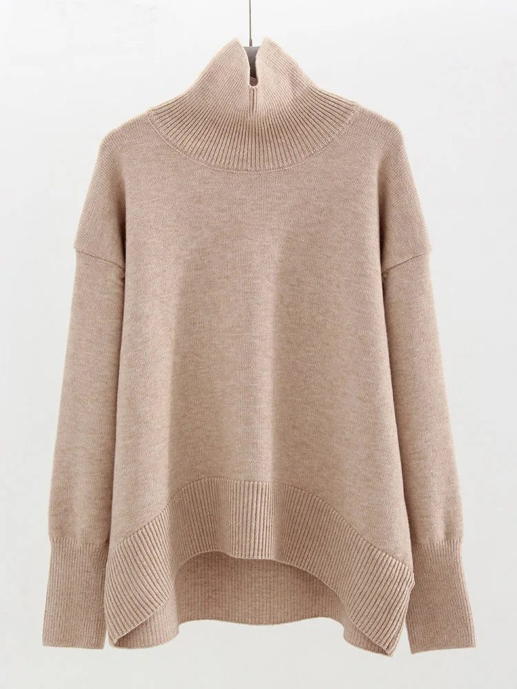 Signature Heavy Knit Turtleneck Sweater — Oversized Fit