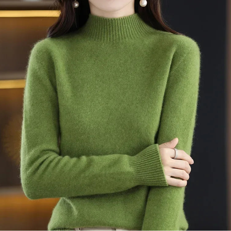 Mock-Neck Knit Sweater — Everyday Layering Essential