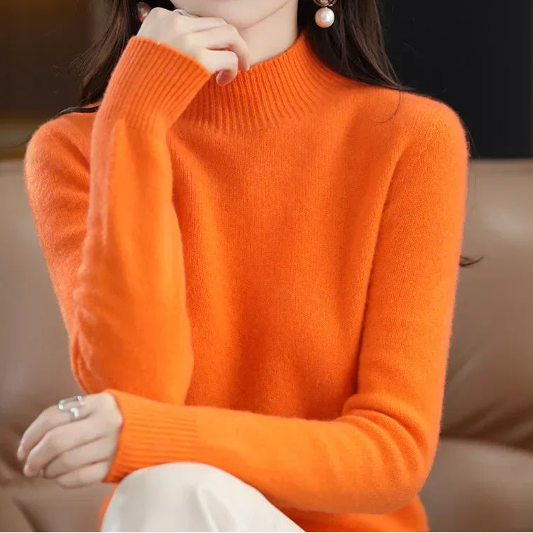 Mock-Neck Knit Sweater — Everyday Layering Essential