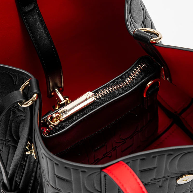 CHCH Luxury Embossed Tote Bag – Structured Casual Shopper