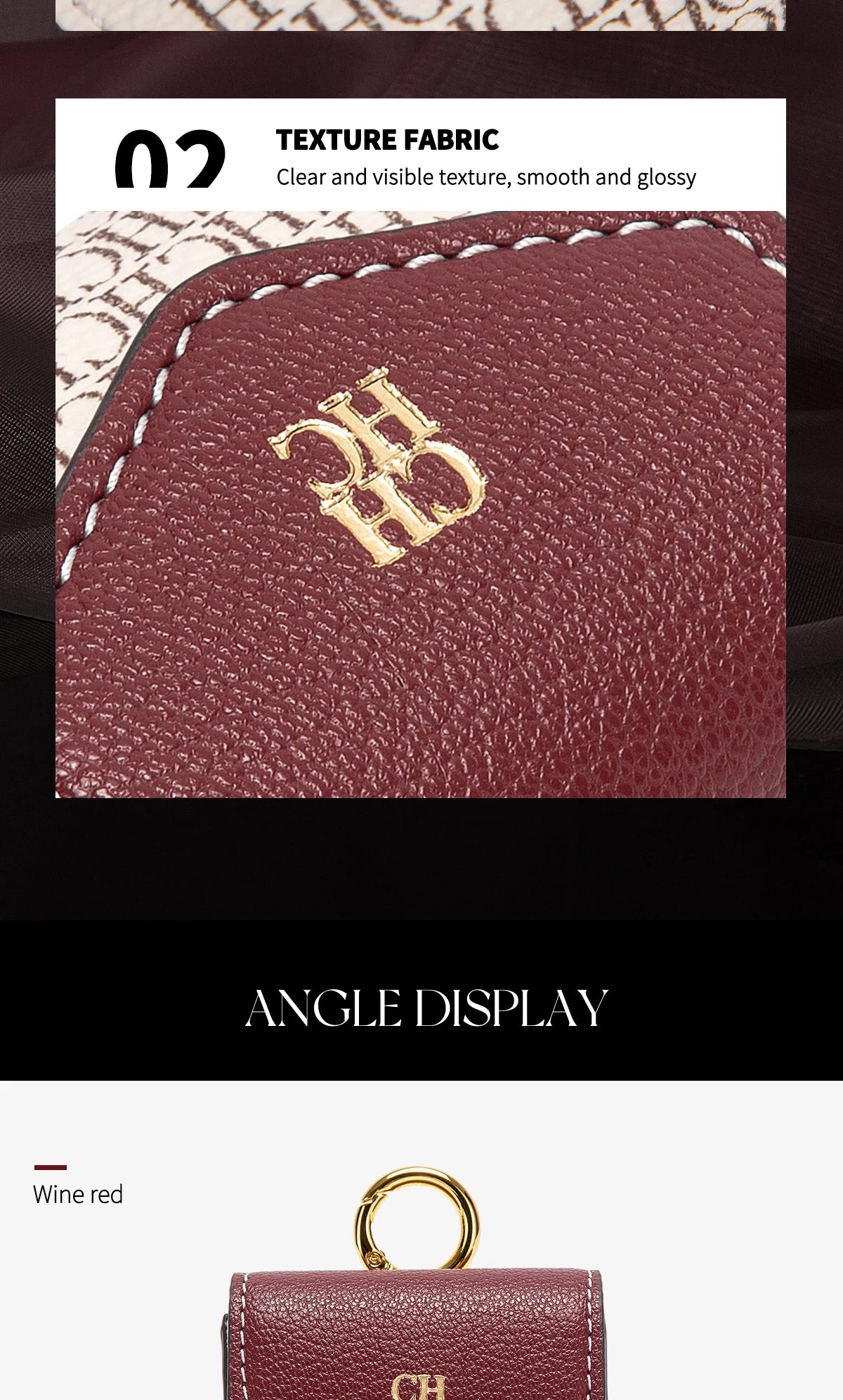 CHCH Luxury Signature Monogram Key Pouch – Mini Wallet Edition