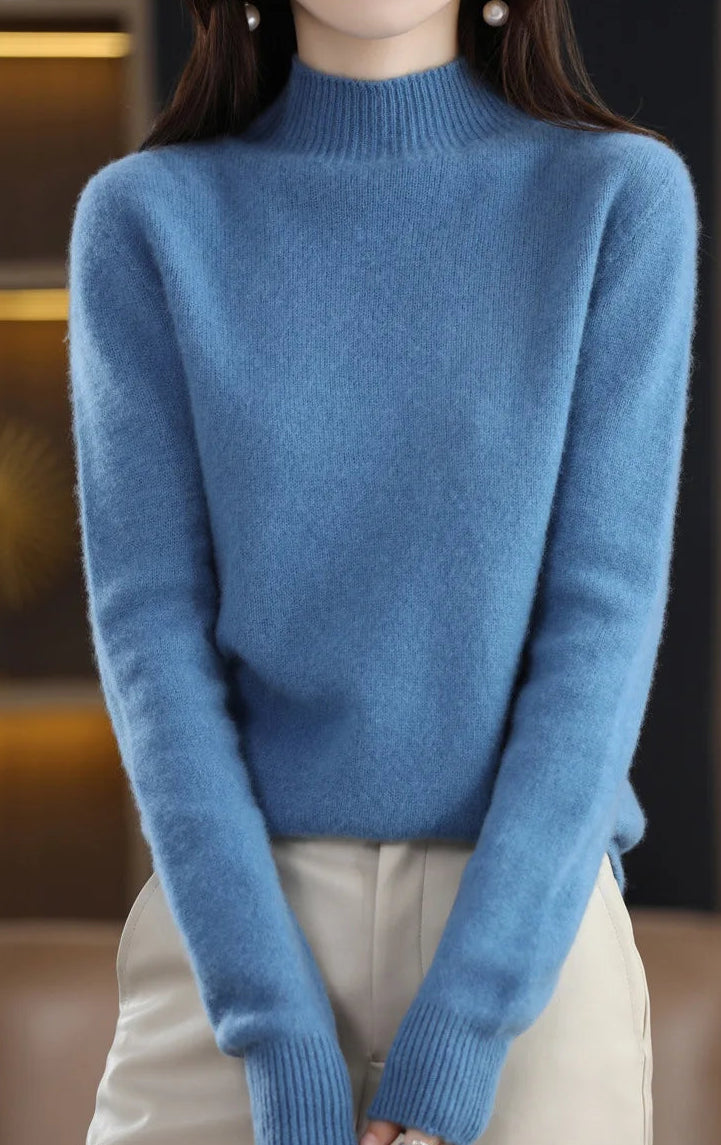 Mock-Neck Knit Sweater — Everyday Layering Essential