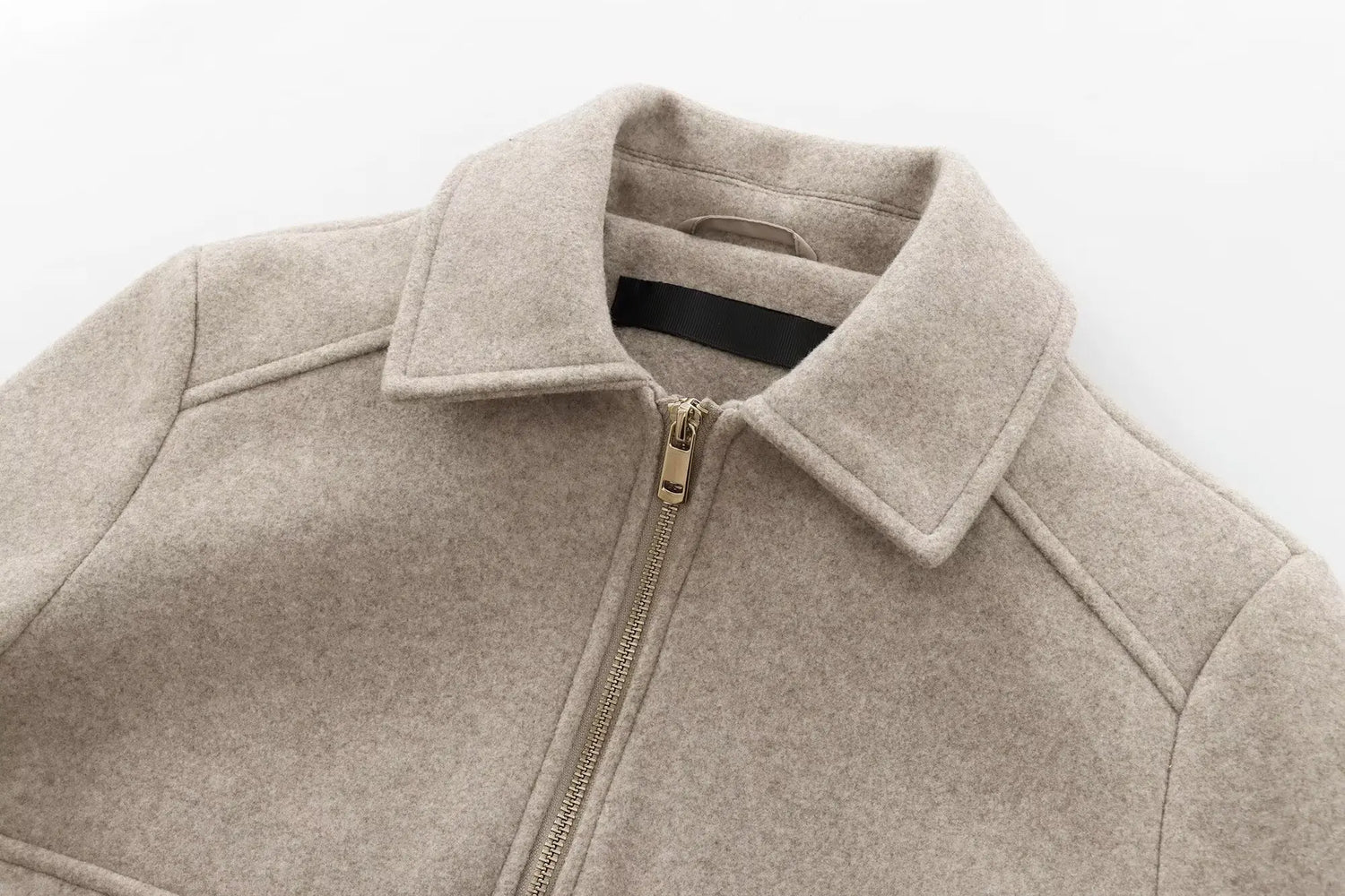 Cropped Zip Jacket with Utility Pockets