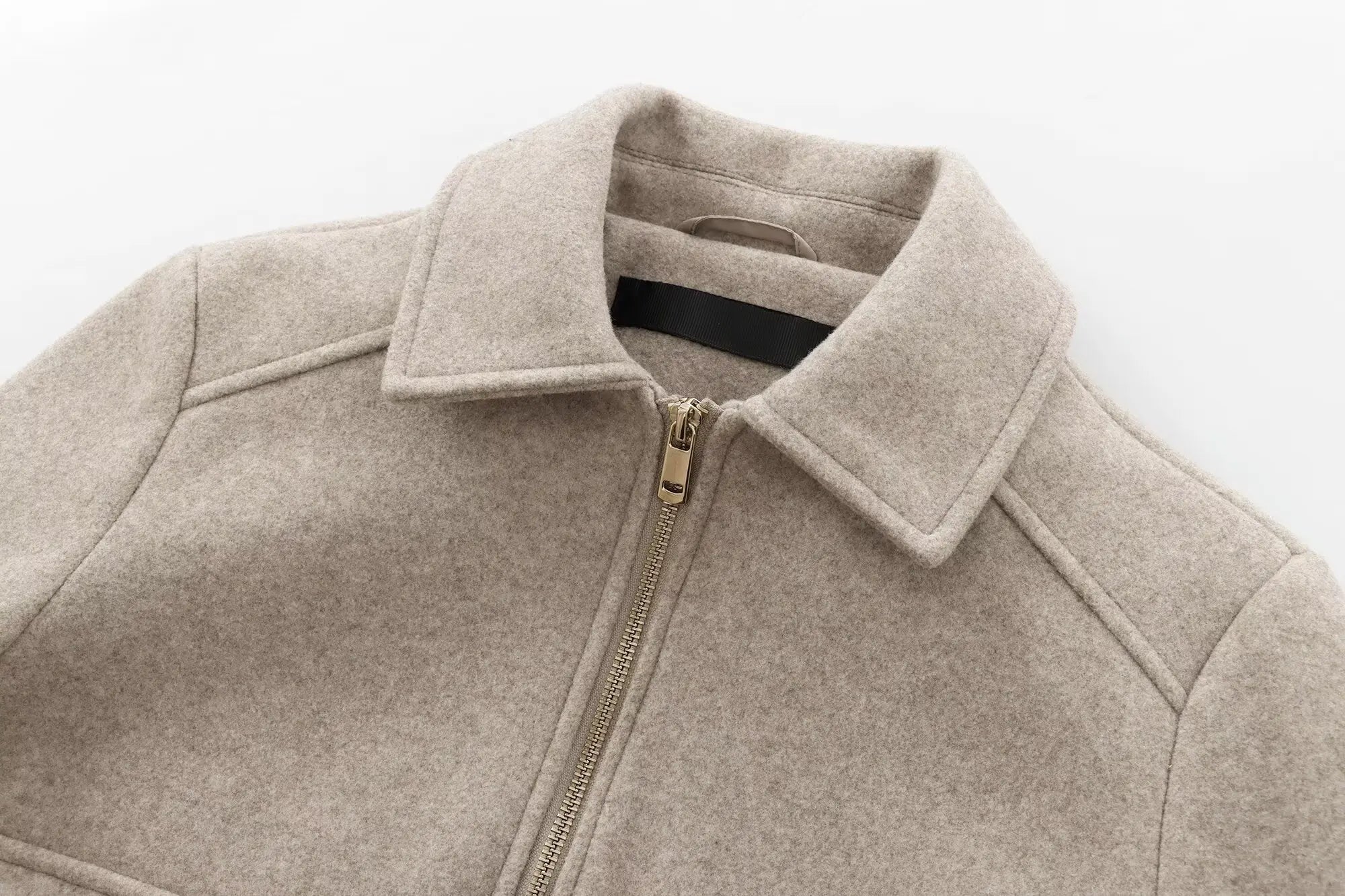 Cropped Zip Jacket with Utility Pockets