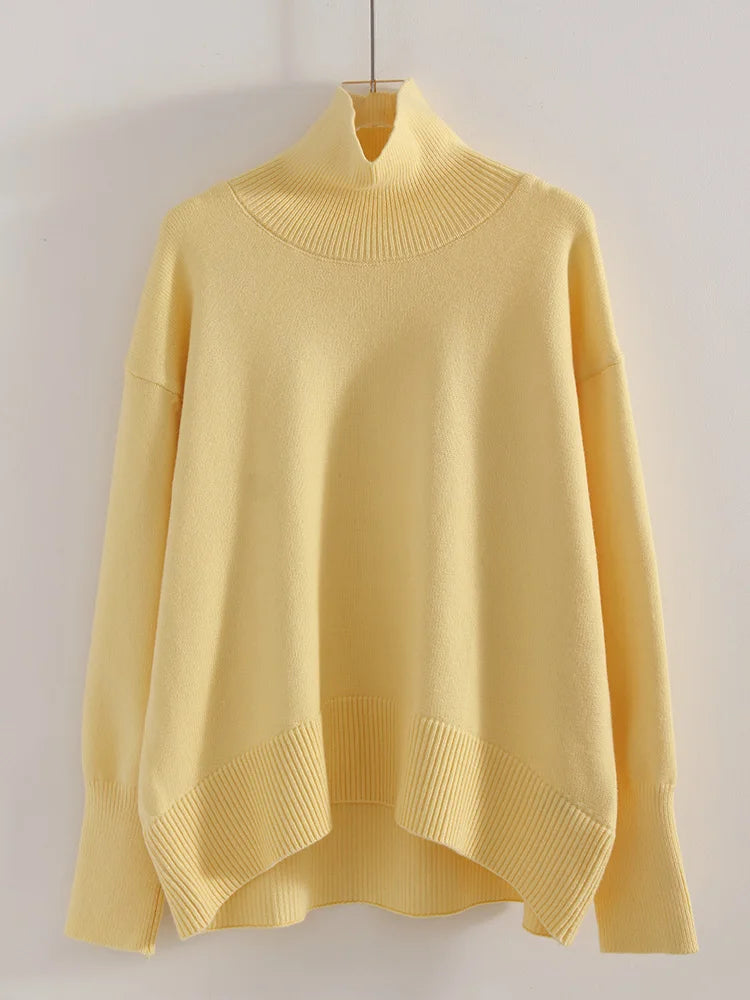 Signature Heavy Knit Turtleneck Sweater — Oversized Fit