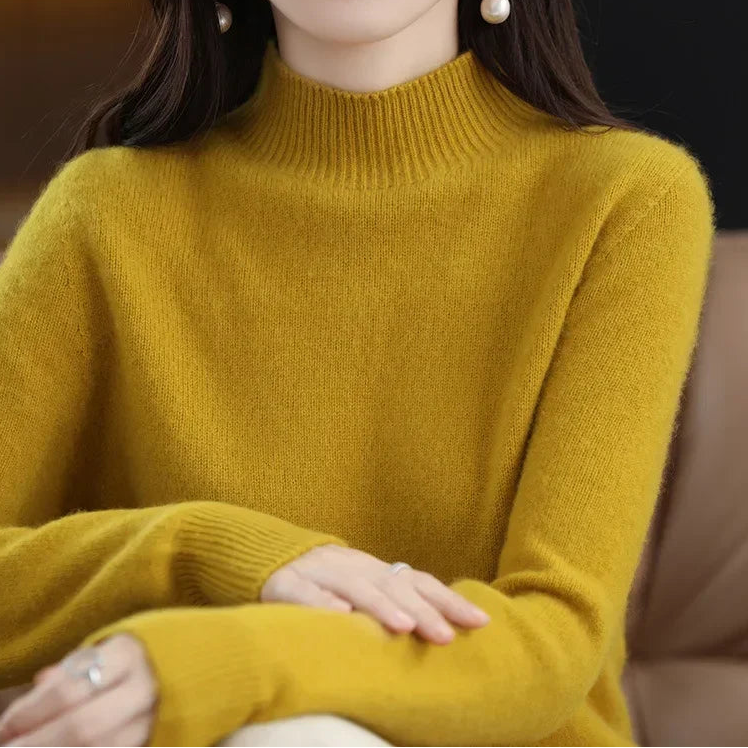 Mock-Neck Knit Sweater — Everyday Layering Essential