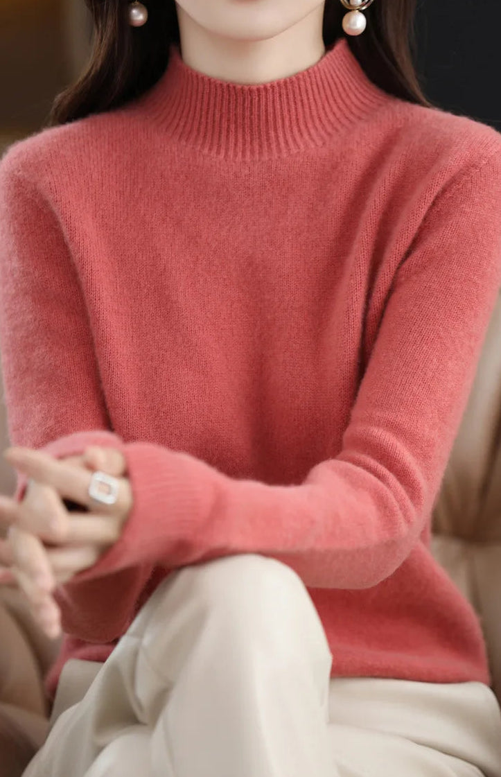 Mock-Neck Knit Sweater — Everyday Layering Essential