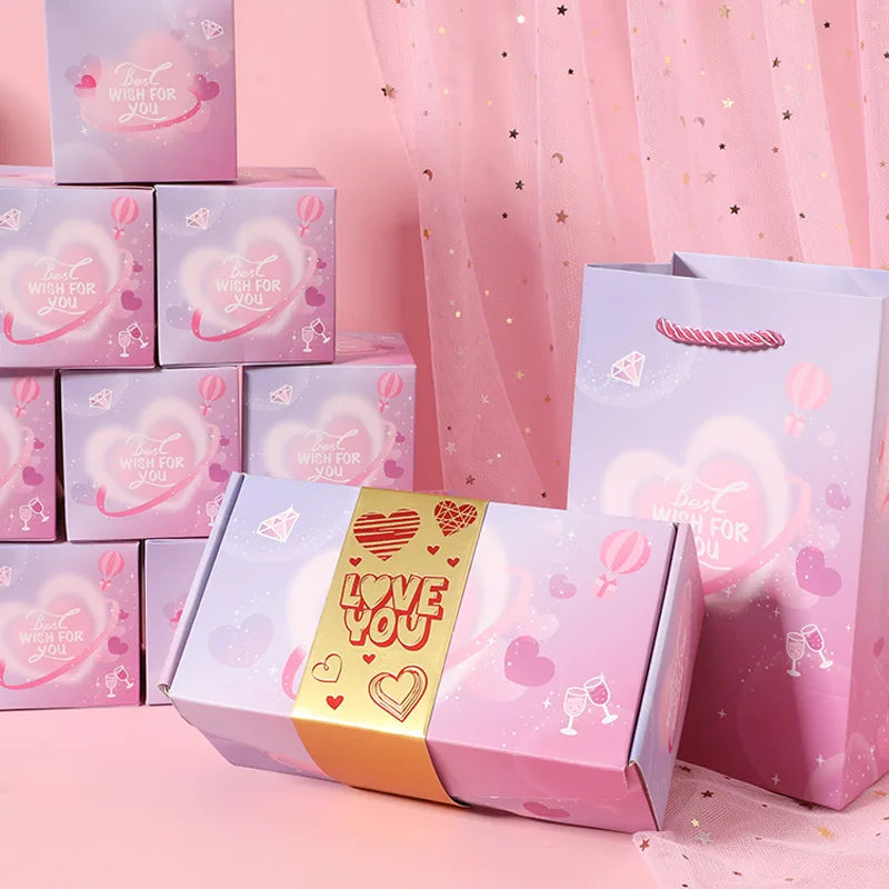 Valentine Surprise Explosion Gift Box – Jumping Love Box Set (12 Pieces)