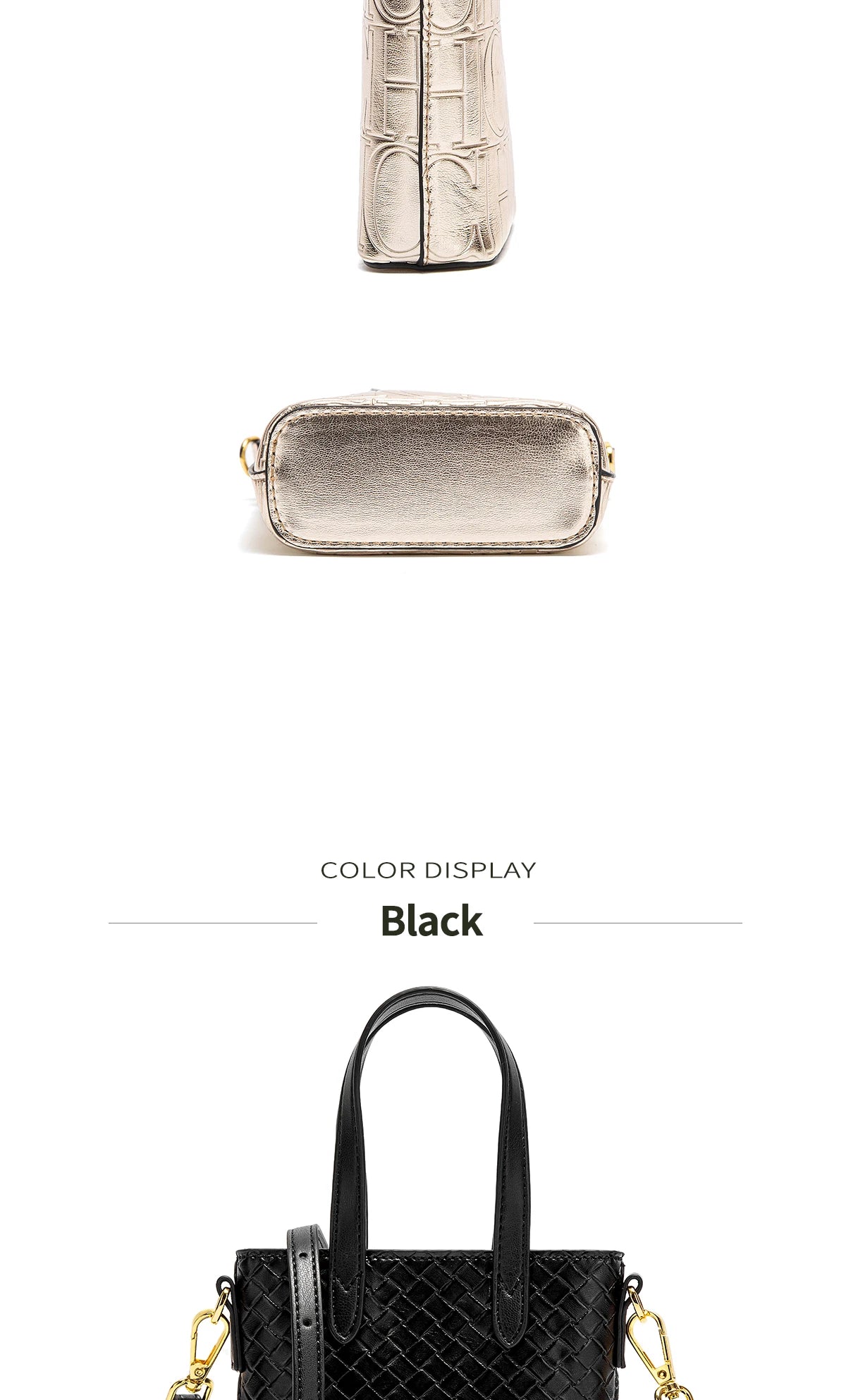 CHCH Luxury Monogram Phone Bag – Textured Crossbody Mini Tote