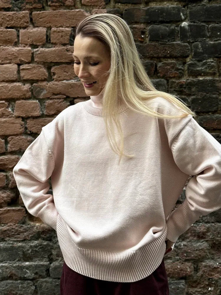 Signature Heavy Knit Turtleneck Sweater — Oversized Fit