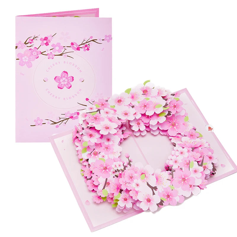 3D Orchid Pop-Up Greeting Card with Envelope – Elegant Floral Surprise Card