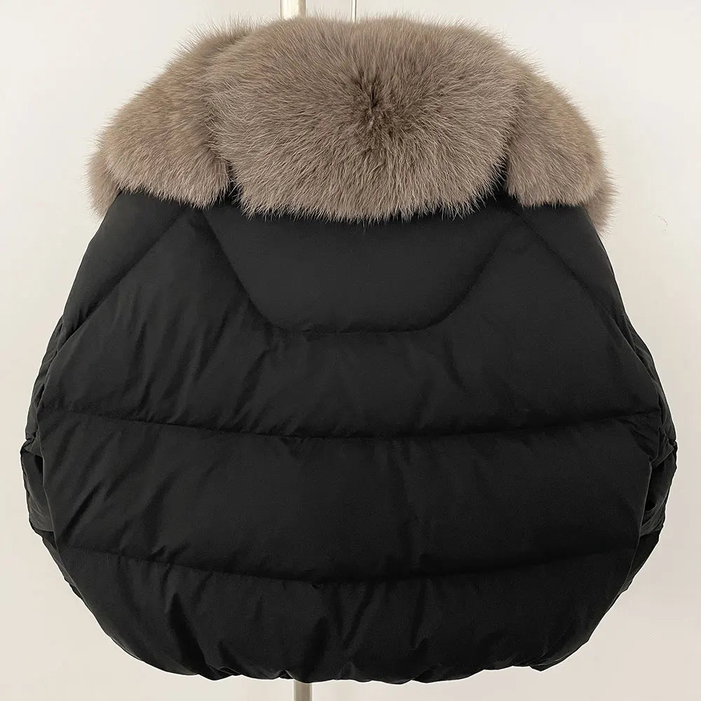 Signature Down Puffer Jacket with Detachable Fur Collar