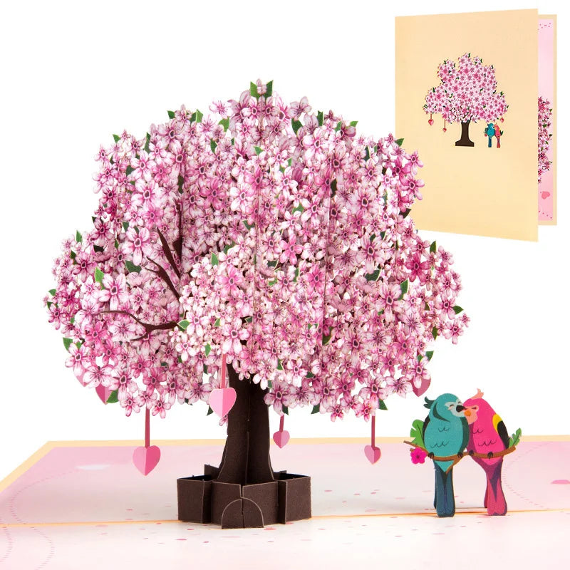 3D Pop-Up Flower Greeting Card – Romantic Valentine & Special Occasion Card