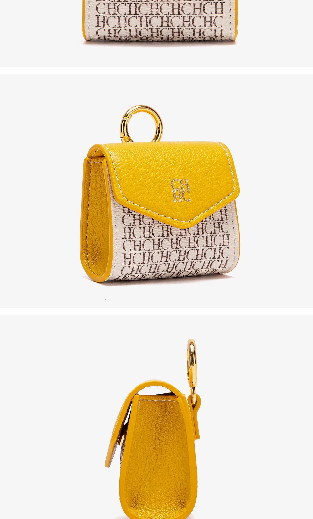 CHCH Luxury Signature Monogram Key Pouch – Mini Wallet Edition