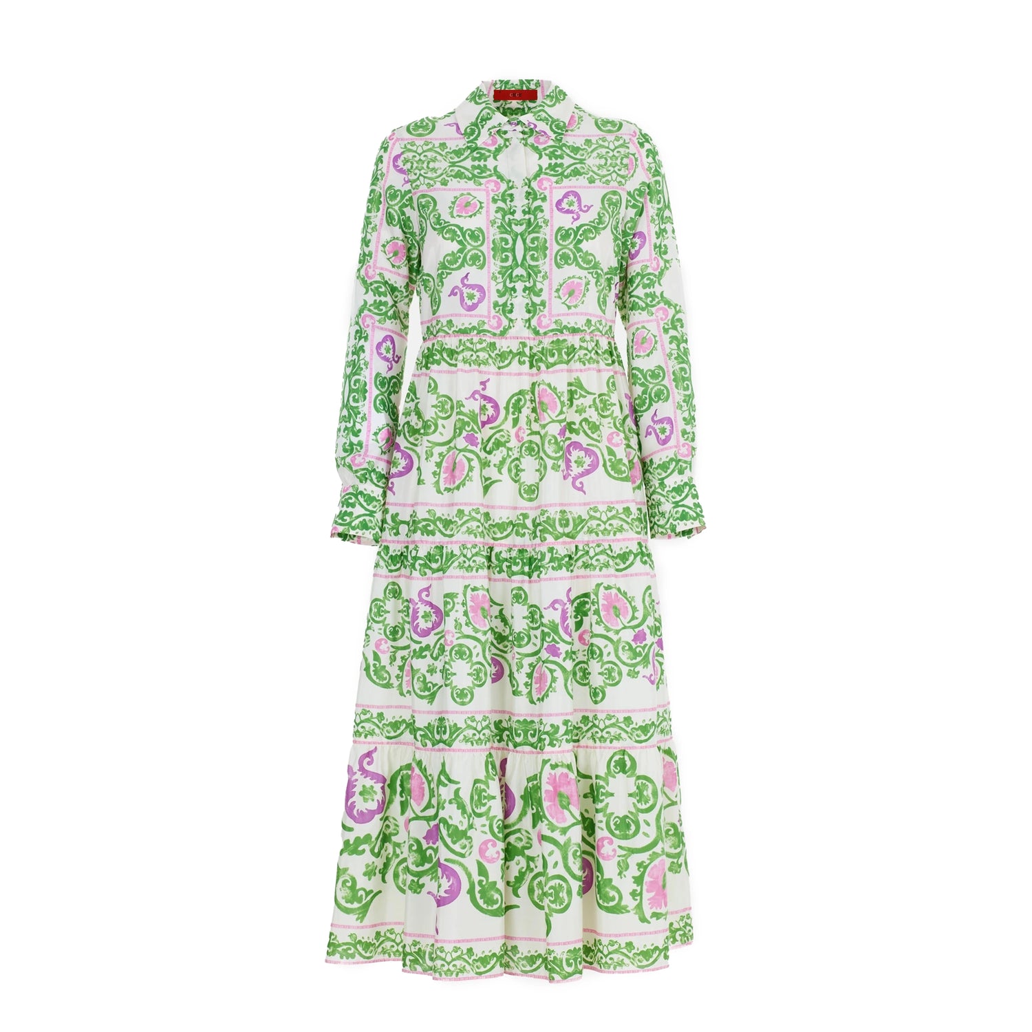 CHCH Floral Midi Dress – Elegant Summer Loose Shirt Dress