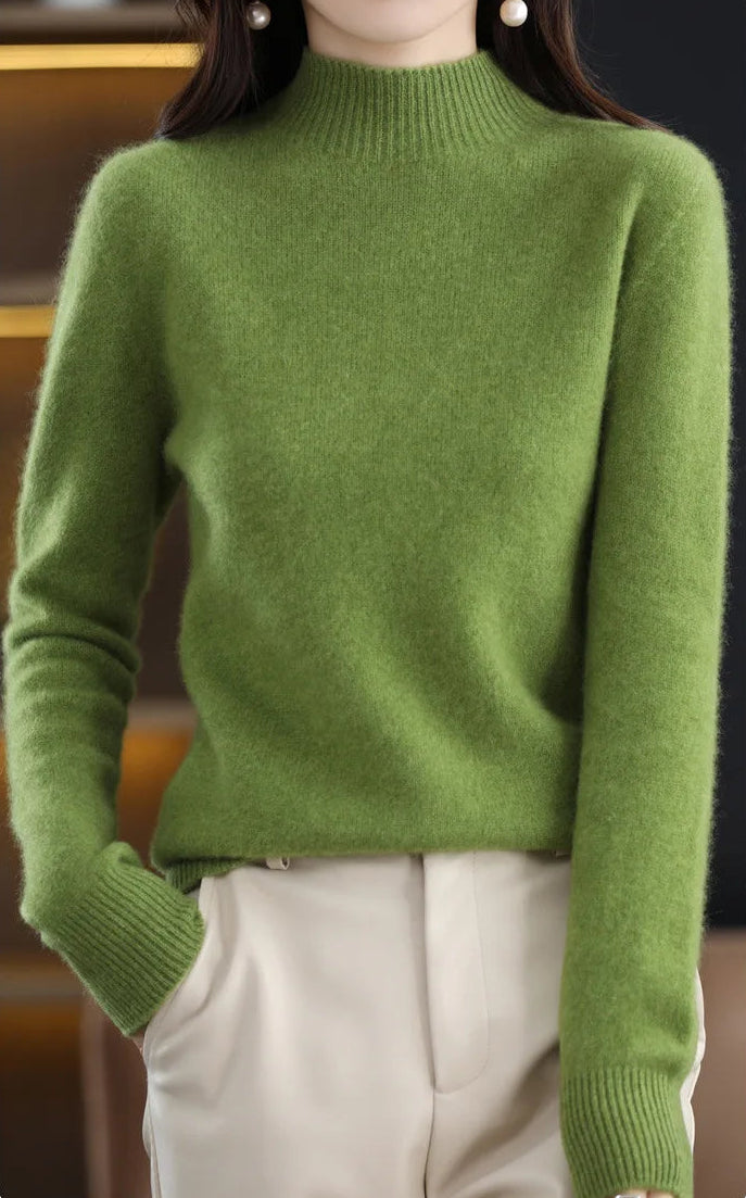 Mock-Neck Knit Sweater — Everyday Layering Essential