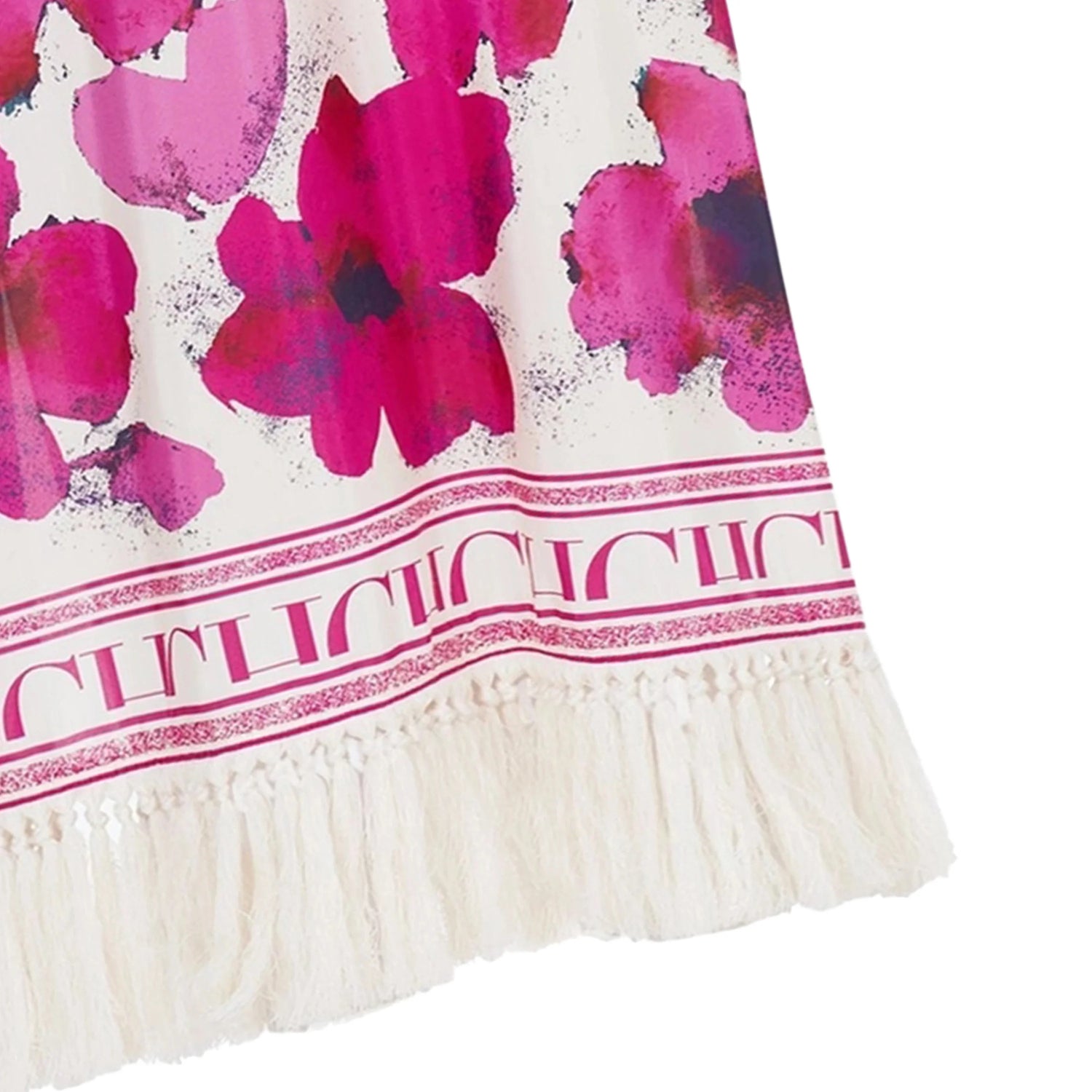 CHCH Floral Maxi Dress – Elegant Summer V-Neck Loose Fit