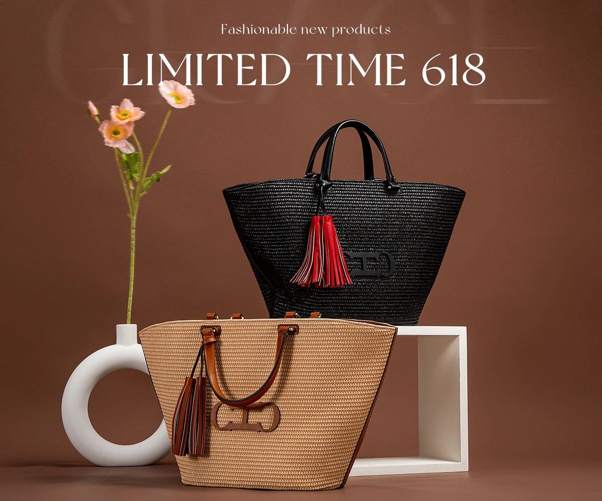 CHCH Luxury Embossed Tote Bag – Structured Casual Shopper