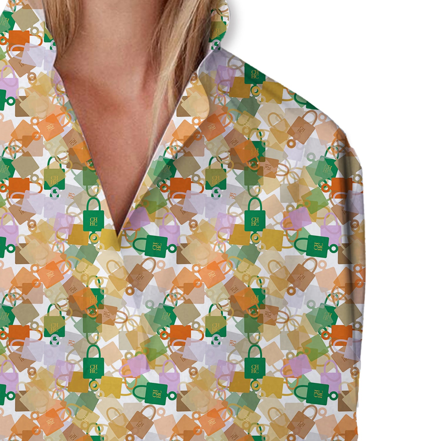 CHCH Printed Casual Blouse – Women’s Loose Half Sleeve Summer Shirt