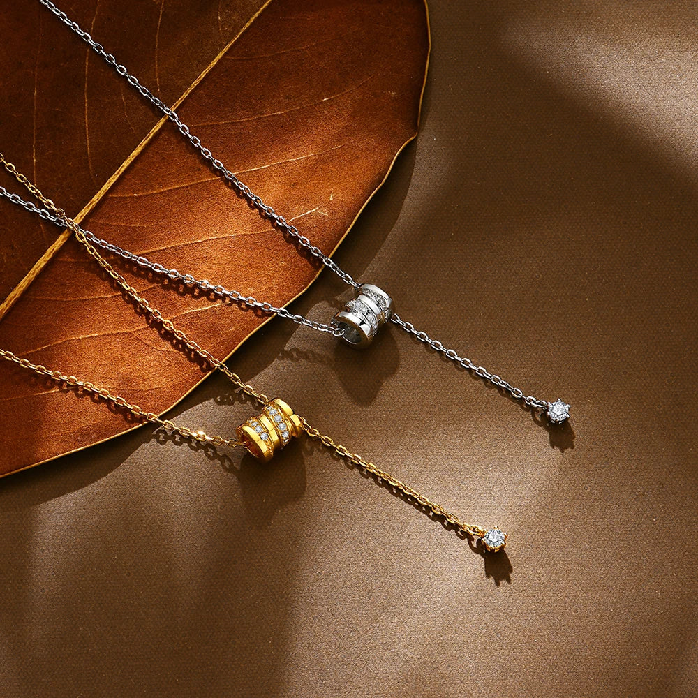 D-Color VVS1 Moissanite Chain Necklace — 925 Sterling Silver (Certified)