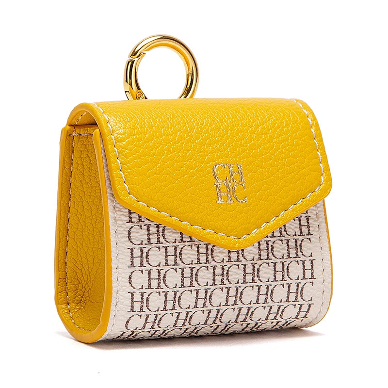 CHCH Luxury Signature Monogram Key Pouch – Mini Wallet Edition