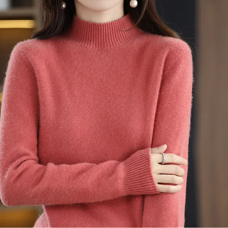 Mock-Neck Knit Sweater — Everyday Layering Essential