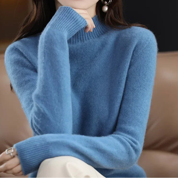 Mock-Neck Knit Sweater — Everyday Layering Essential