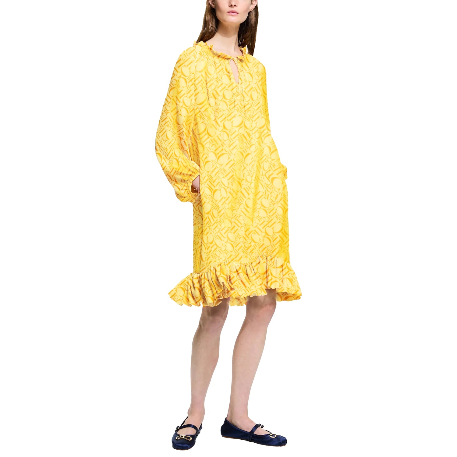 CHCH Elegant Summer Printed Midi Dress