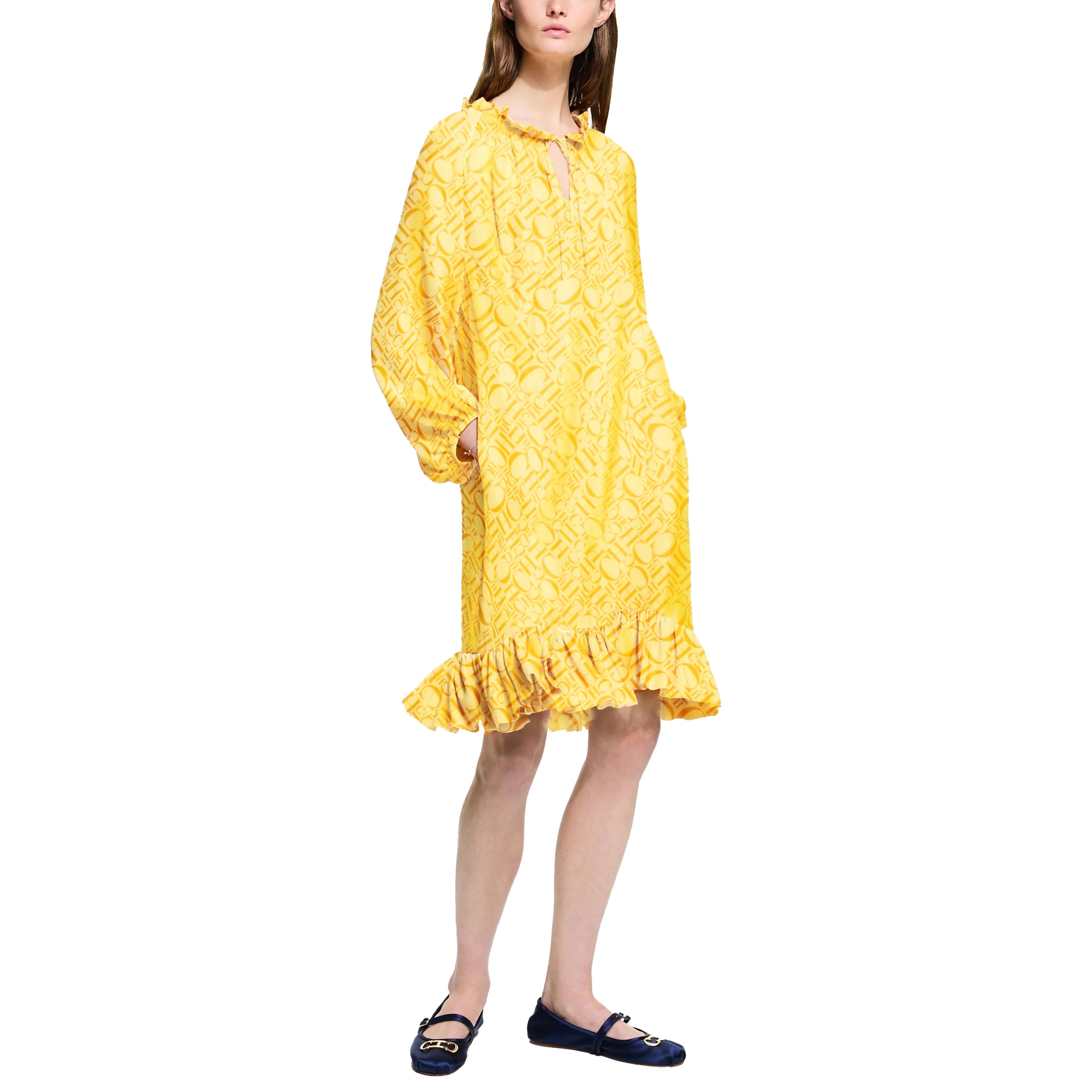 CHCH Elegant Summer Printed Midi Dress