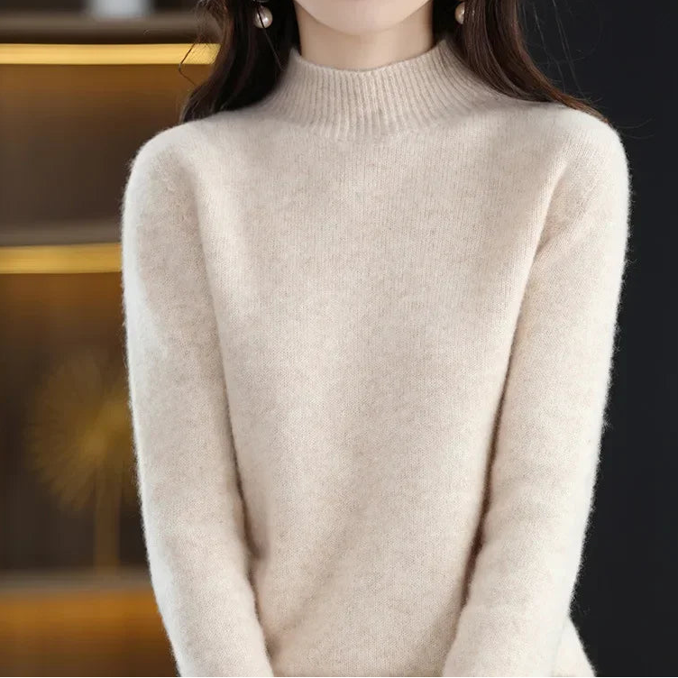 Mock-Neck Knit Sweater — Everyday Layering Essential