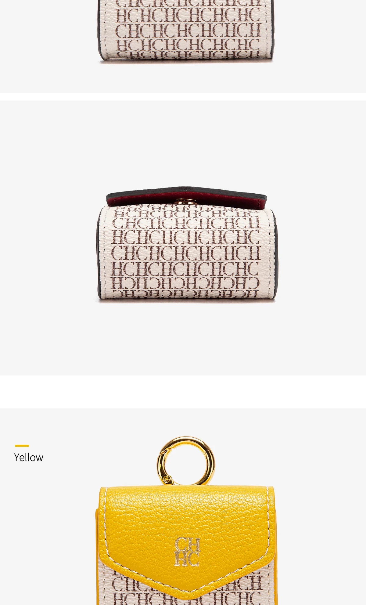 CHCH Luxury Signature Monogram Key Pouch – Mini Wallet Edition