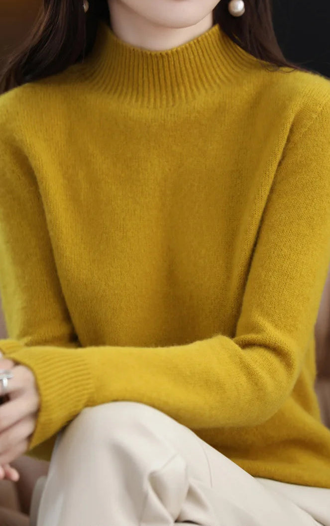 Mock-Neck Knit Sweater — Everyday Layering Essential