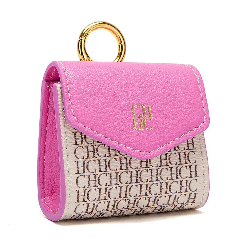 CHCH Luxury Signature Monogram Key Pouch – Mini Wallet Edition