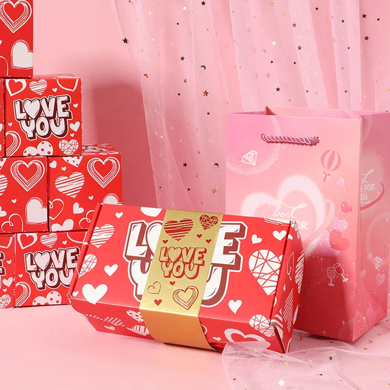 Valentine Surprise Explosion Gift Box – Jumping Love Box Set (12 Pieces)