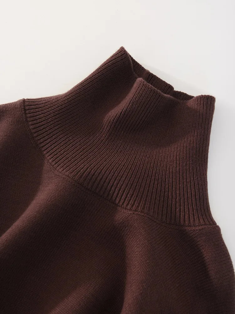 Signature Heavy Knit Turtleneck Sweater — Oversized Fit