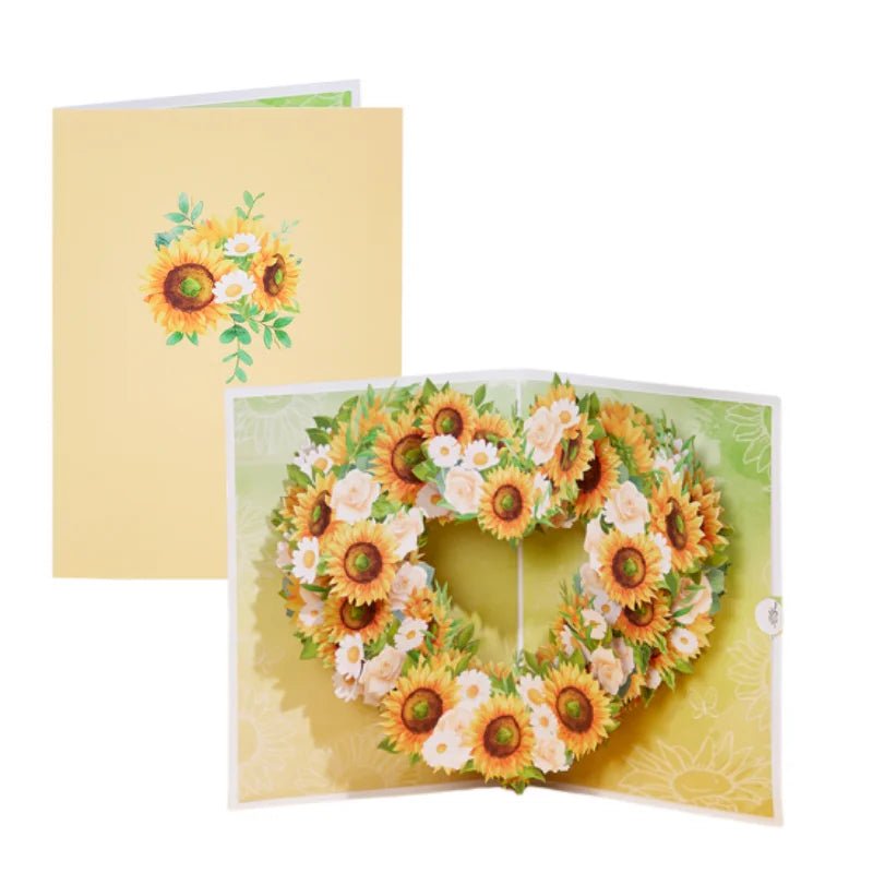 3D Orchid Pop-Up Greeting Card with Envelope – Elegant Floral Surprise Card
