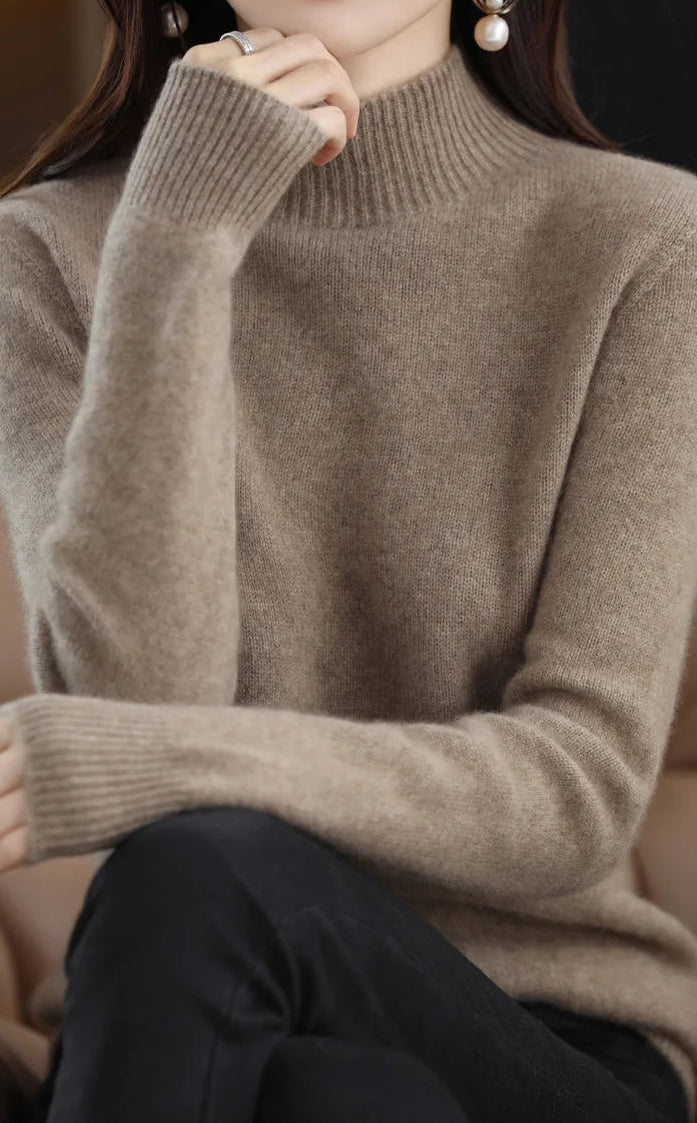 Mock-Neck Knit Sweater — Everyday Layering Essential