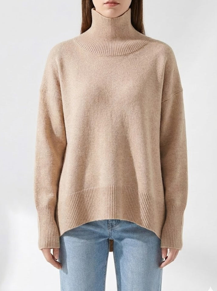Signature Heavy Knit Turtleneck Sweater — Oversized Fit