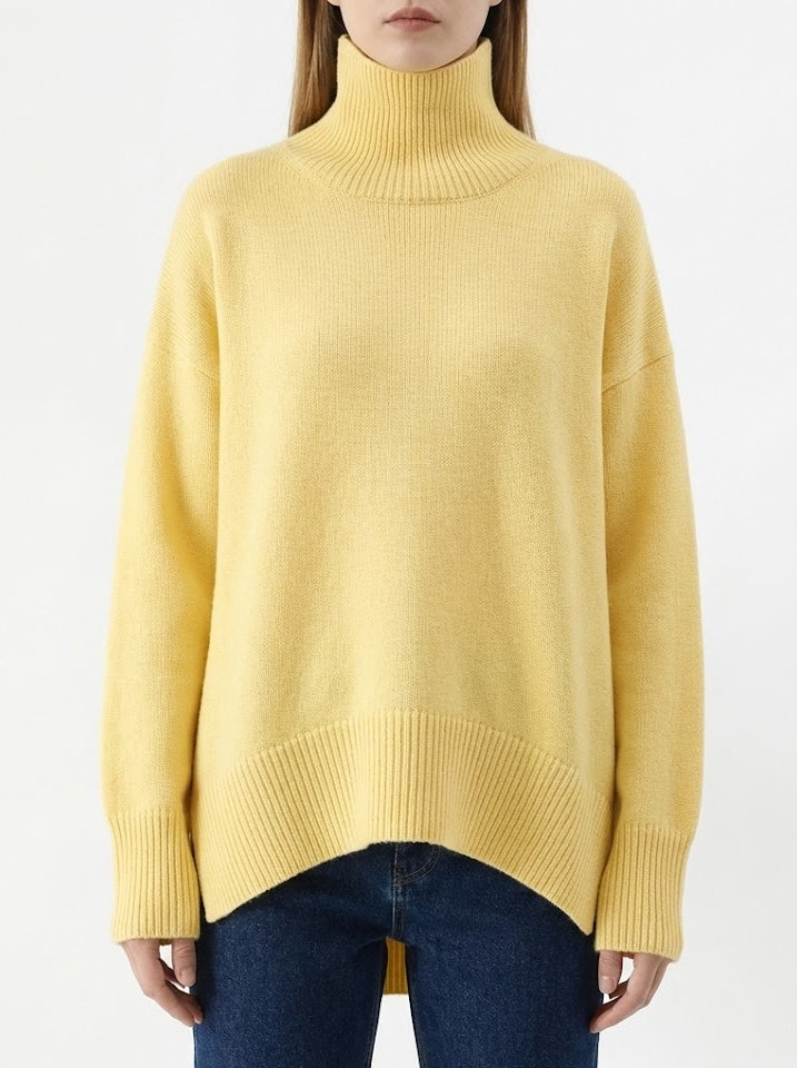 Signature Heavy Knit Turtleneck Sweater — Oversized Fit