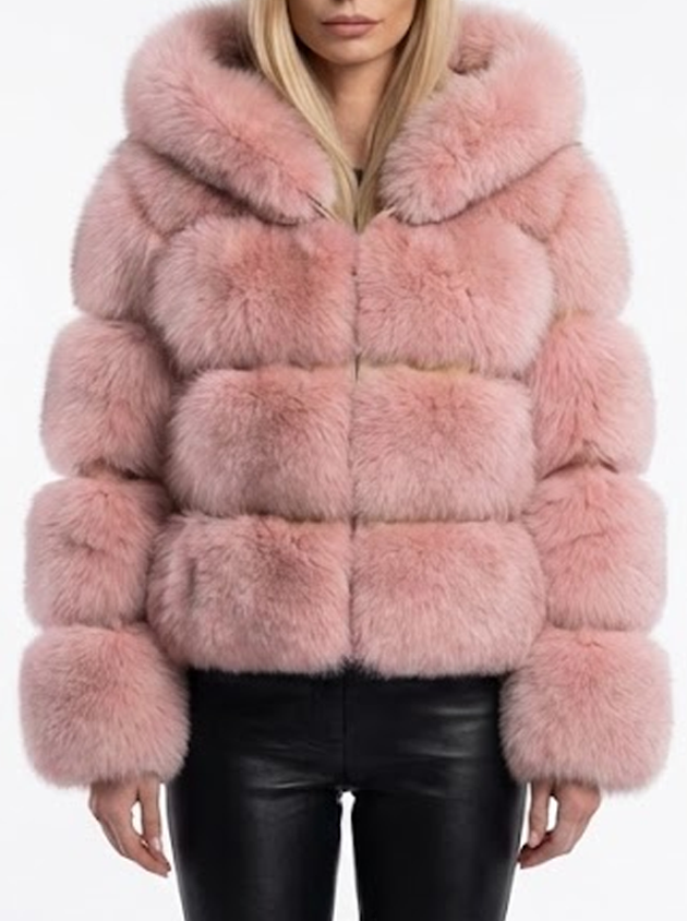 Signature Luxe Faux-Fur Hooded Coat